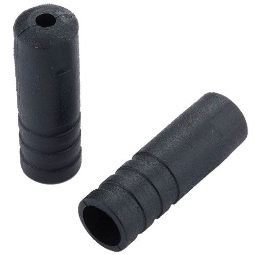 JAGWIRE Open End Caps | Embouts de gaine vitesse 4 mm | Plastique Noir, Option: Unité