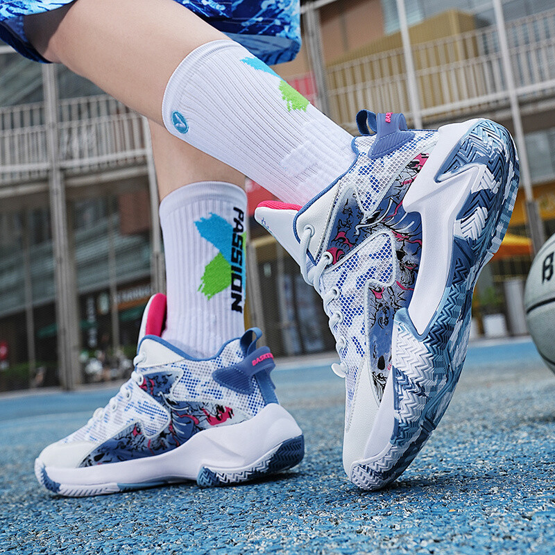 Superstar Basketball Shoes Men High Top Training Sports Shoes Non slip Breathable Sneakers Women Street Combat Basketball Boots
