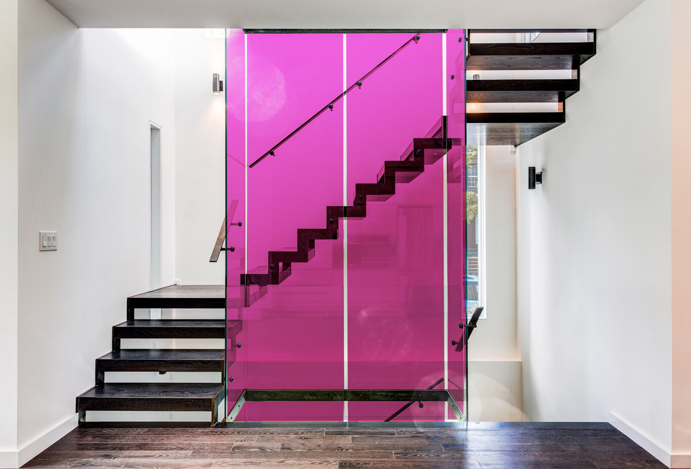 Fuchsia Coloured Window Film