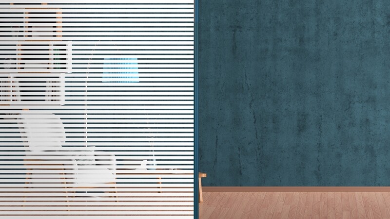 10mm White Lines Decorative Window Film