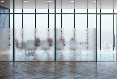 Office Partition Graphic Window Film