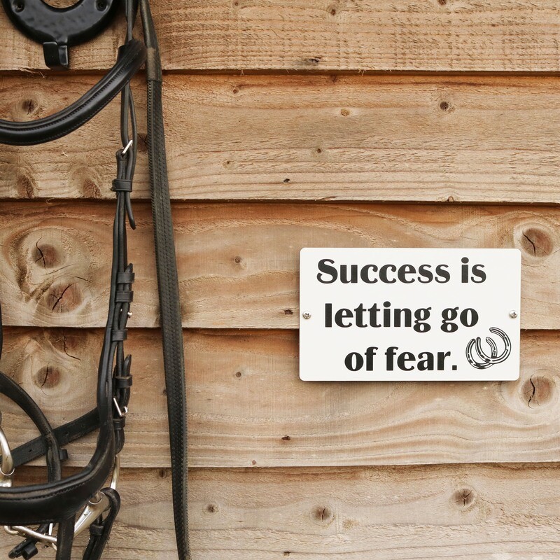 Success is letting go of fear