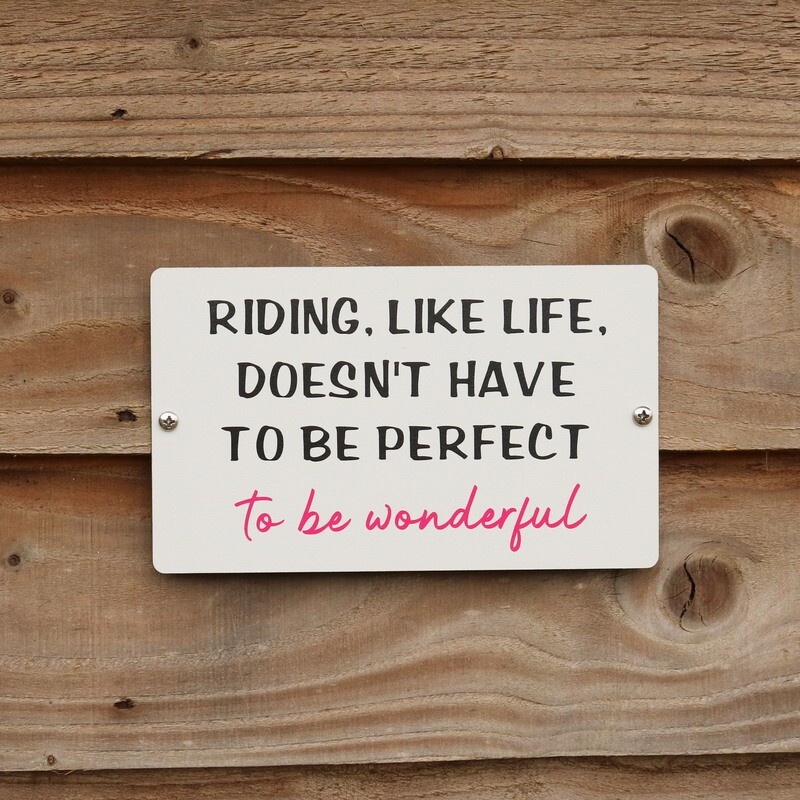 Riding like life..