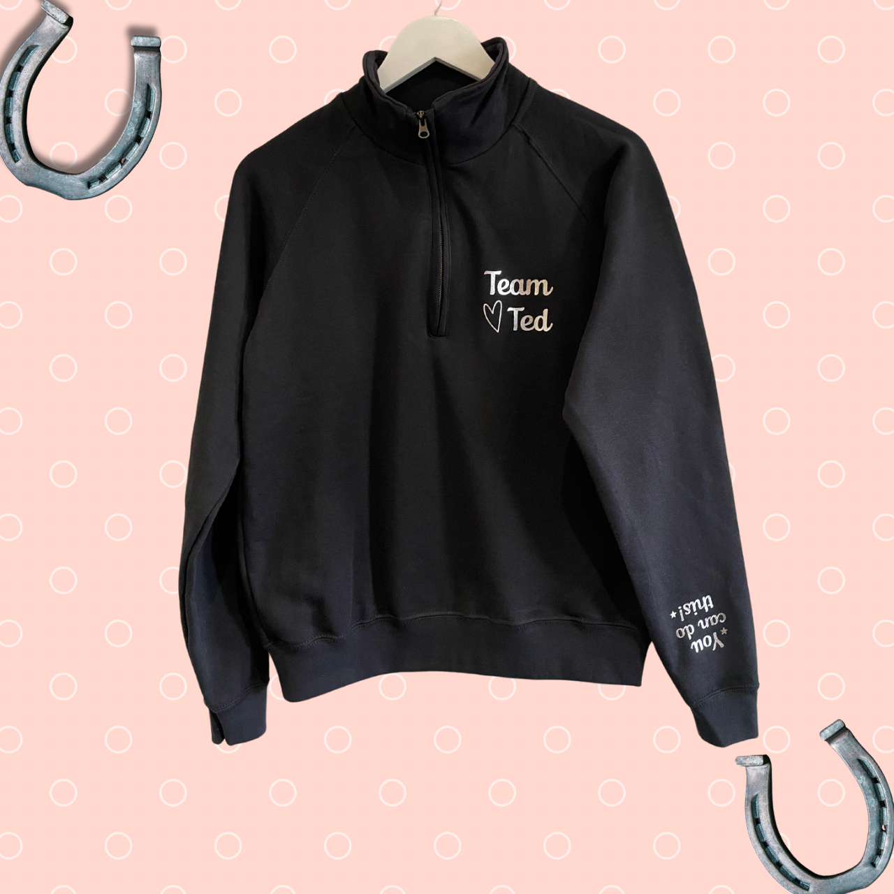 Quarter Zip Sweatshirt - Black