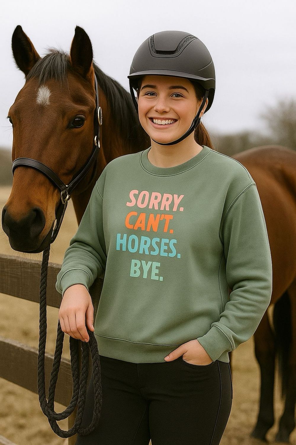 Sorry. Can&#39;t. Horses. Bye.