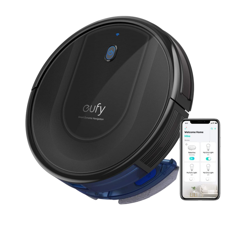 Eufy RoboVac G10 Hybride Robotstofzuiger met dweilfunctie Zwart