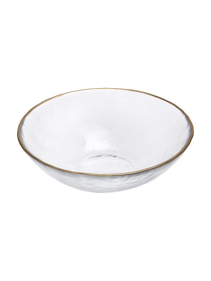 Set di 6 Ciotole cereali Serie Orphee Dore in vetro