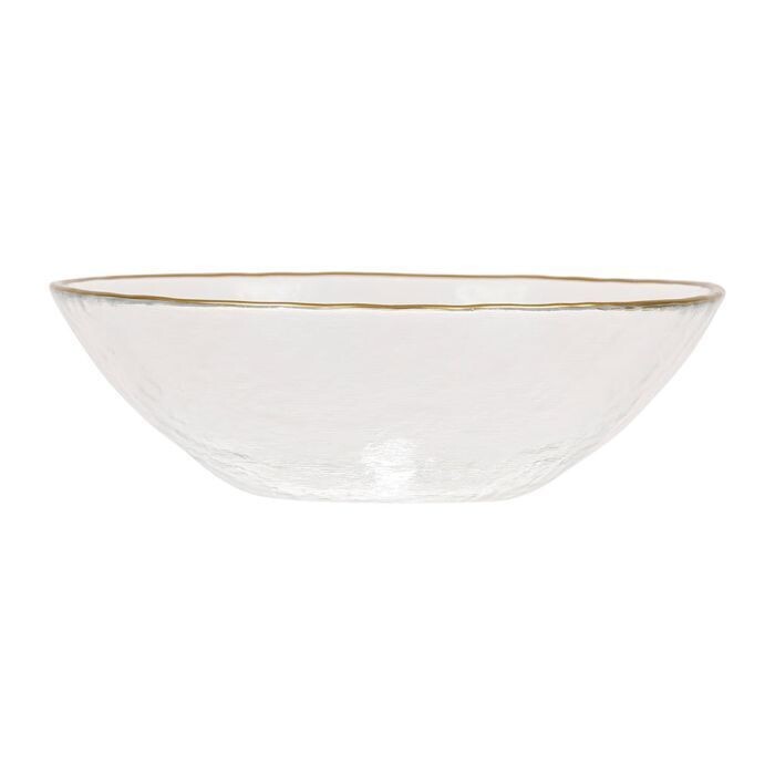 Set di 6 Ciotole cereali Serie Orphee Dore in vetro