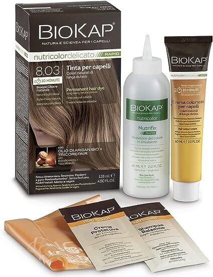 BioKap Nutricolor Tinta per Capelli Delicato Rapido 9.3 Biondo Chiarissimo Dorato