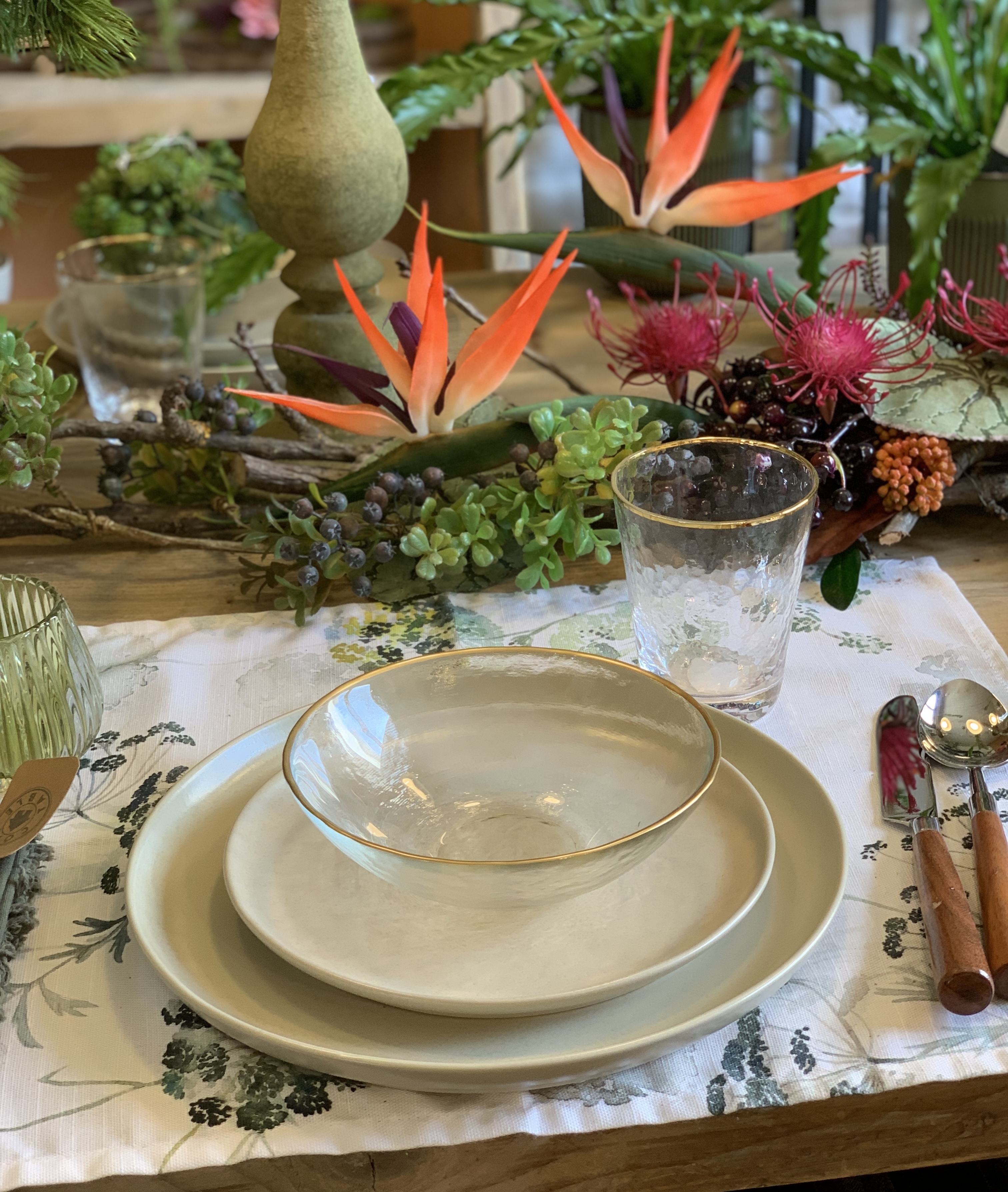 6 Bicchieri con bordo oro