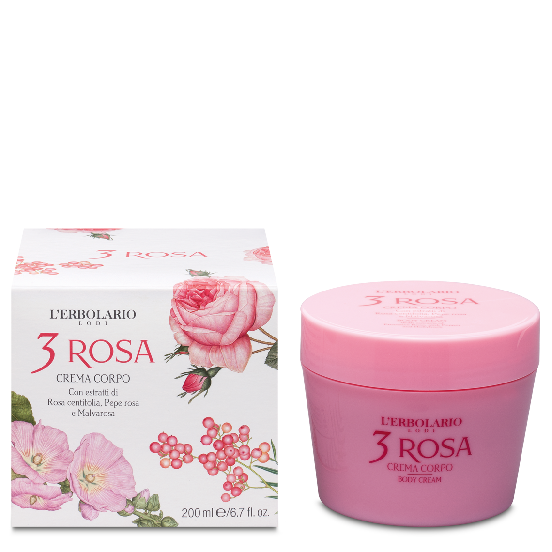 Crema Corpo 3 Rosa 200 ml.