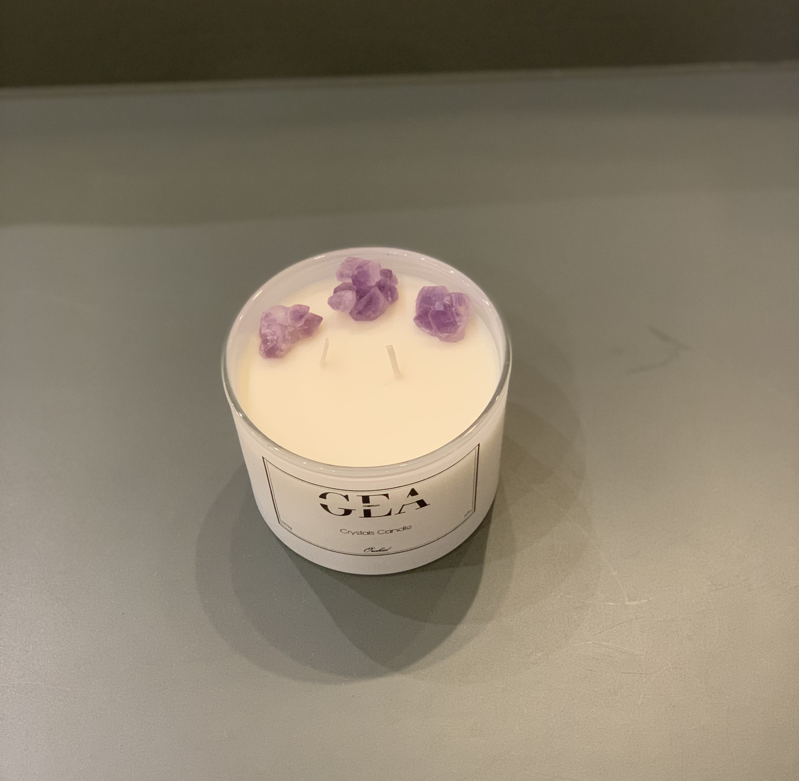 Candele Profumate con Cristalli Company Gea Crystal candle Orchidea