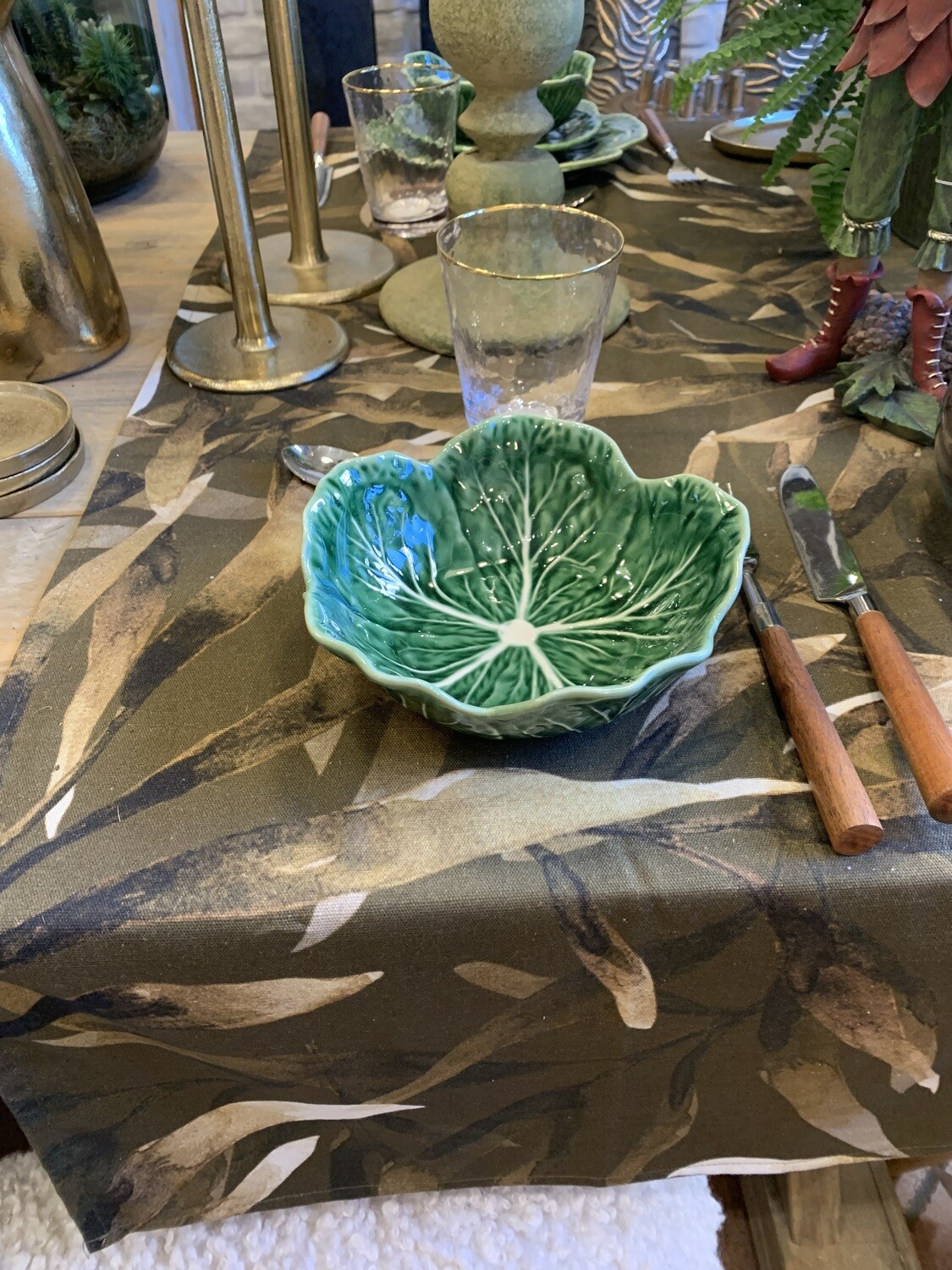 Bordallo Pinheiro Tazza Cavolo Naturale Verde – Terracotta Portoghese, Microonde E Lavastoviglie