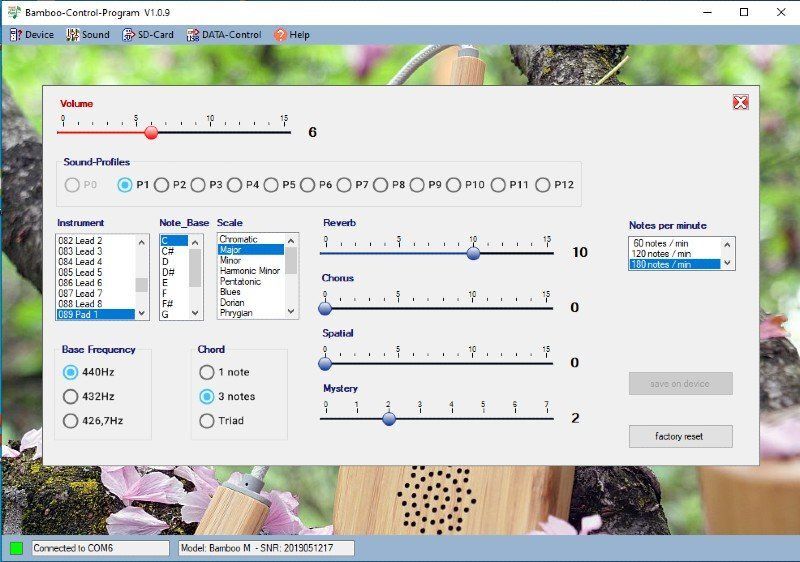 Bamboo Control Software