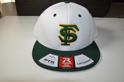 LG-XL Flexfit ball cap (White & Green)