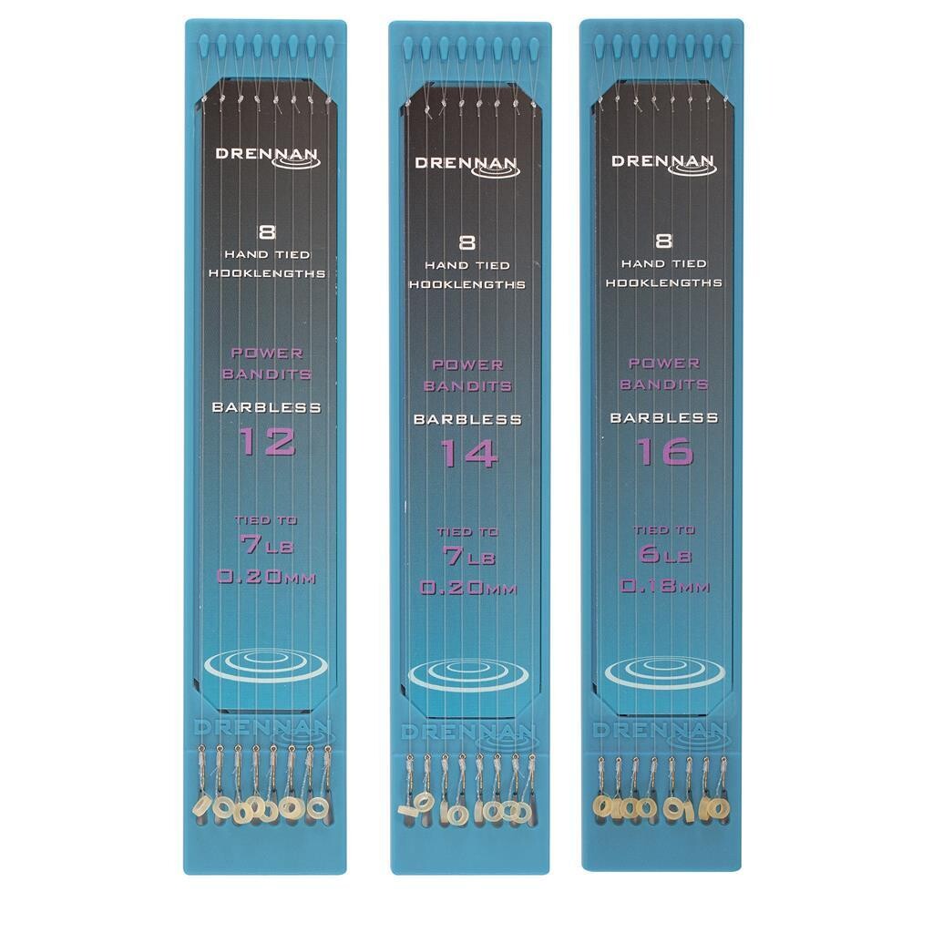 Power Bandit Barbless, Hooklength Plate 6&quot; (15cm) - DRENNAN