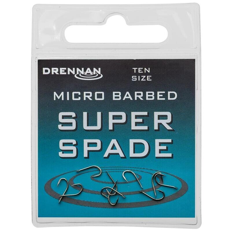 Super Spade Hooks - DRENNAN (Spade/barbed - met bledje/met weerhaak)