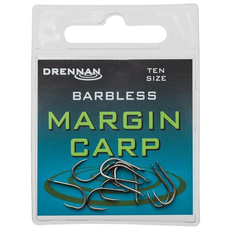 Barbless Margin Carp hooks - DRENNAN (Spade/barbless - met bledje/zonder weerhaak)