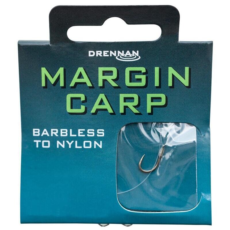 Margin Carp, Hooks to Nylon, Barbless -  DRENNAN