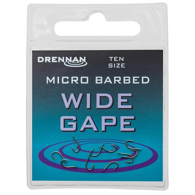 Wide Gape Hooks -DRENNAN (Spade/barbed - met bledje/ met weerhaak)