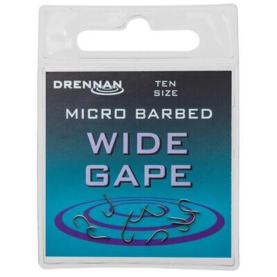 Wide Gape Hooks -DRENNAN (Spade/barbed - met bledje/ met weerhaak)