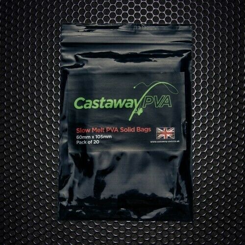 SLOW MELT PVA solid BAGS 60mm x 105mm - CASTAWAY PVA