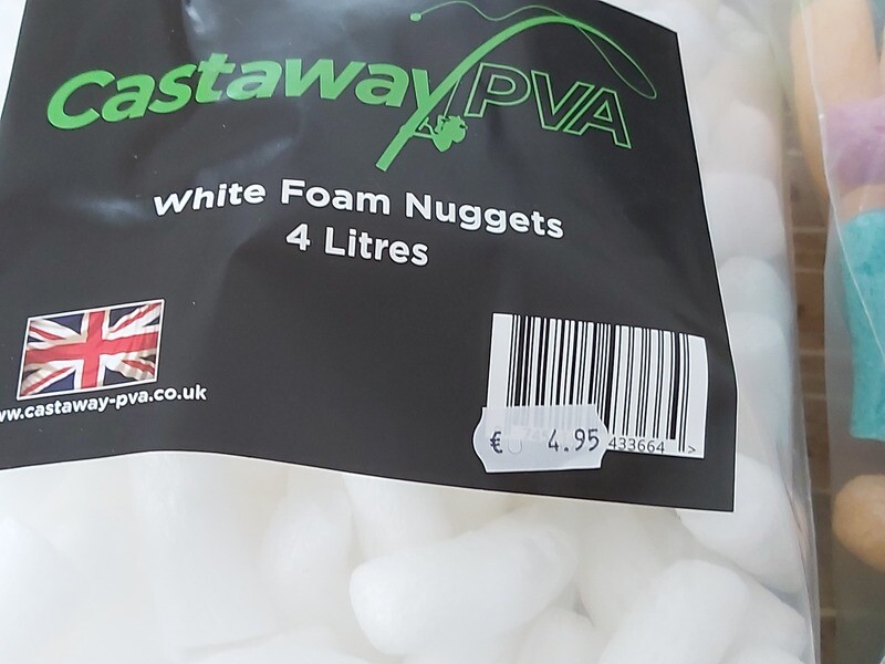 WHITE FOAM NUGGETS - CASTAWAY PVA