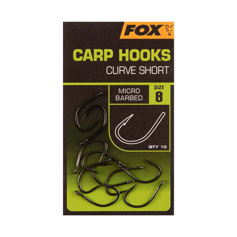 Curve Shank Short Carp Hooks size 4 - FOX