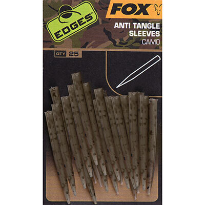 Edges Camo Anti Tangle Sleeves x 25 - FOX