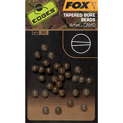 Edges Camo Tapered Bore Bead 4mm x 30 - FOX