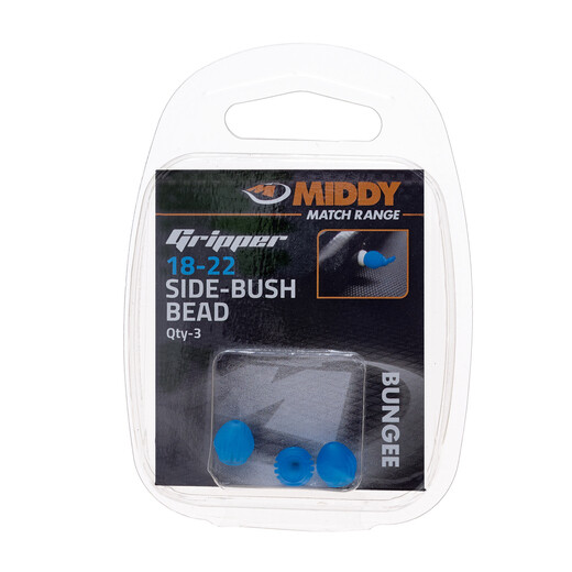 Side-Bush Gripper Bead  Blue 18-22  (3pc pkt)  - MIDDY