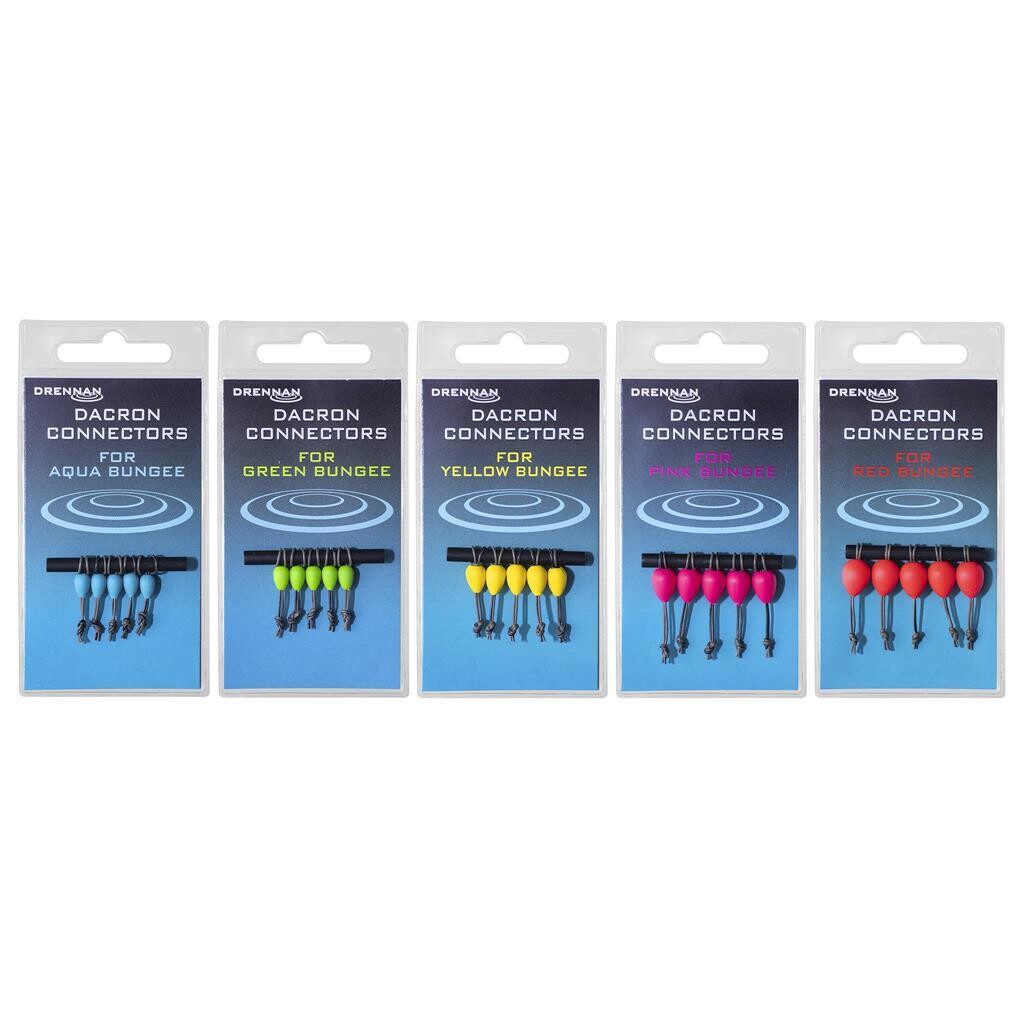 Dacron Connectors , Aqua , 4-6 - DRENNAN