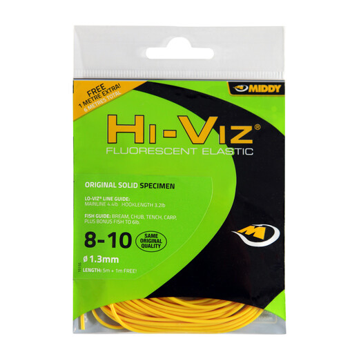 Hi-Viz Original Solid Elastic: 8-10 Specimen (Yellow) - MIDDY