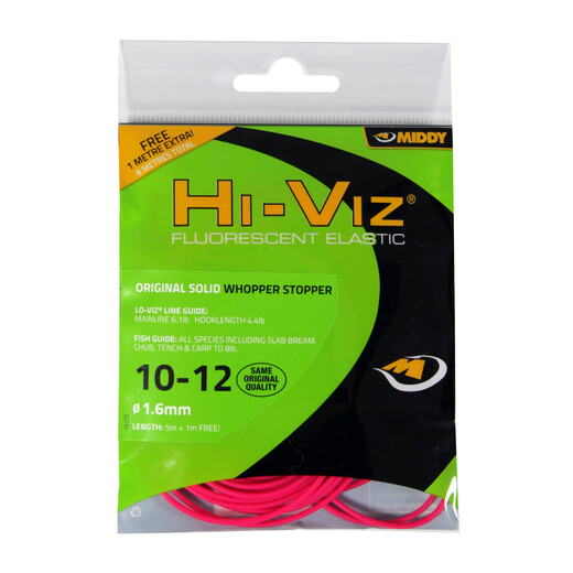 Hi-Viz Original Solid Elastic: 10-12 Whopper (Pink) - MIDDY