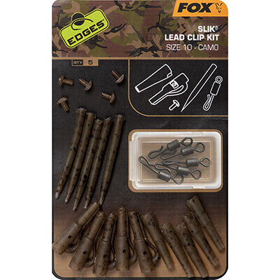 Edges Camo Slik Lead Clip Kit Sz 10 x 5 - FOX