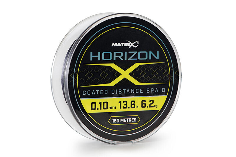 Matrix Horizon X Coated Braid 0.10mm Ø - 13.6lb / 6.2kg x150m - MATRIX