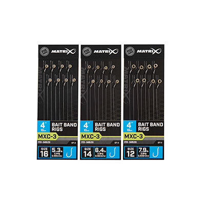 MXC-3 Sz16 Barbless 0.165mm Bait Band - MATRIX