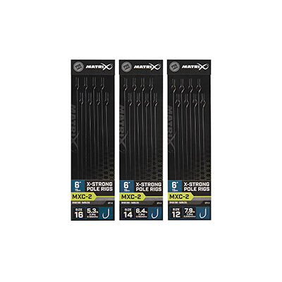 MXC-2 Sz16 Barbless 0.165mm X Strong Rig - MATRIX