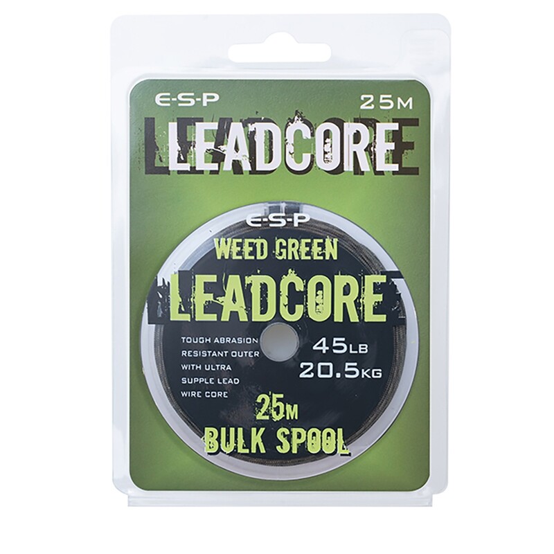 Leadcore ,Weedy Green 45lb (25m) - ESP