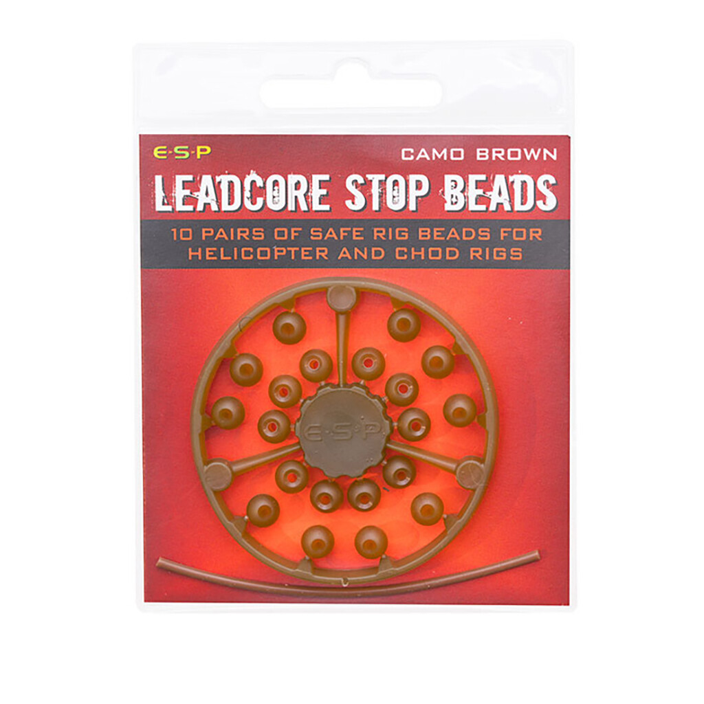 Leadcore Stop Bead , Camo Brown - ESP
