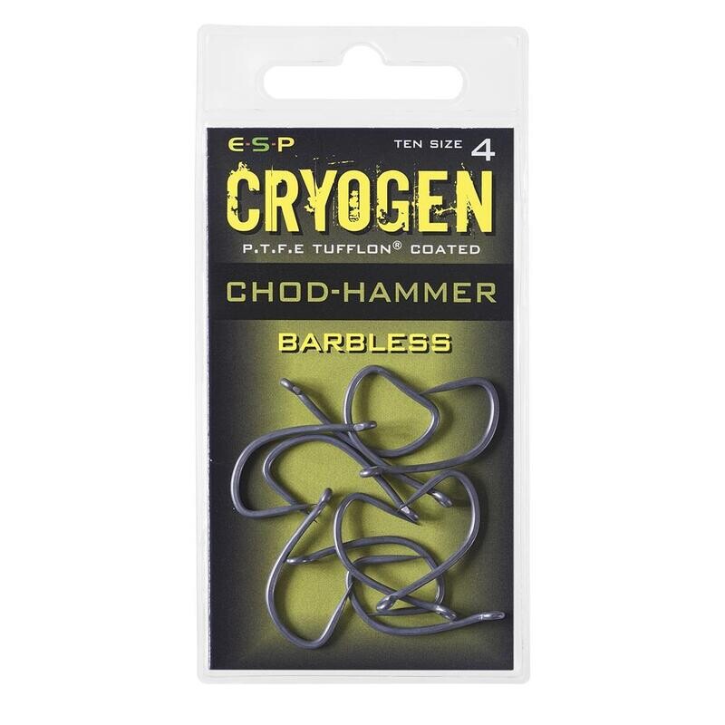 Chod-Hammer Cryogen Barbless Hooks (zonder weerhaak) - E.S.P.