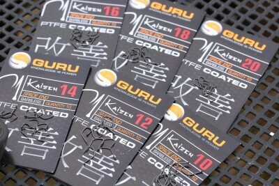 Kaizen Hooks - GURU - (Barbless/Spade End- zonder weerhaak/met bledje)