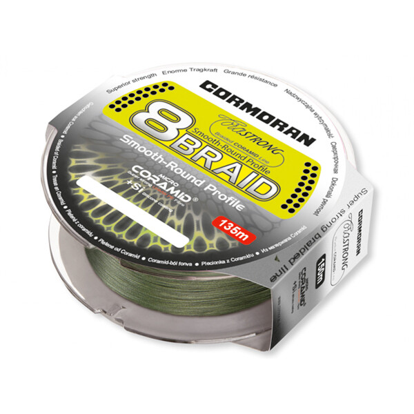 Corastrong 8-Braid groen 0.20mm 1200m - CORMORAN