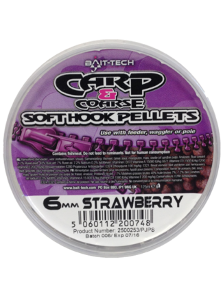 SOFT PELLETS STRAWBERRY 6 MM - BAIT-TECH