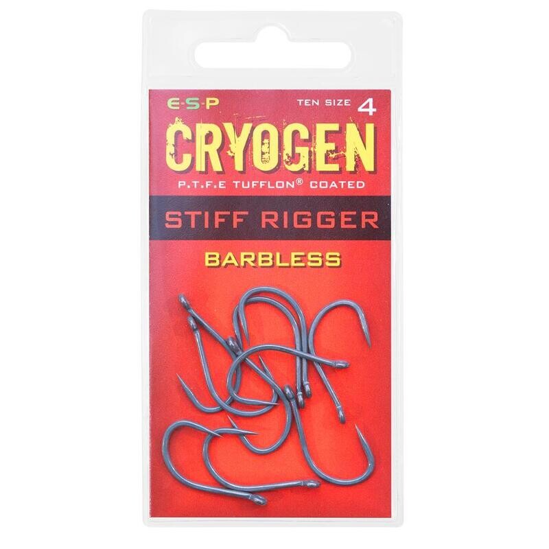 Cryogen Stiff Rigger Hooks Barbless (zonder weerhaak) - ESP