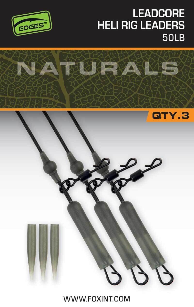 Naturals Leadcore Heli Rig Leaders - FOX