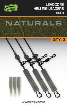 Naturals Leadcore Heli Rig Leaders - FOX