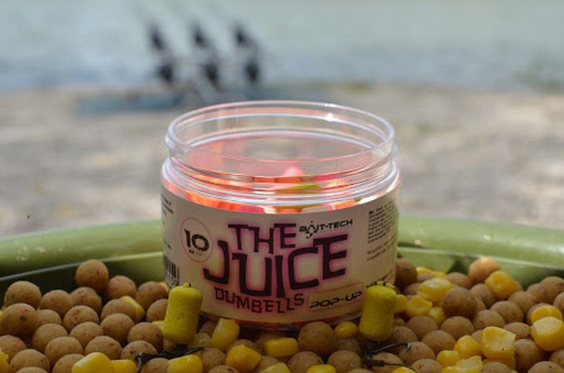 10 mm DUMBELLS THE JUICE - POP-UP - BAIT-TECH