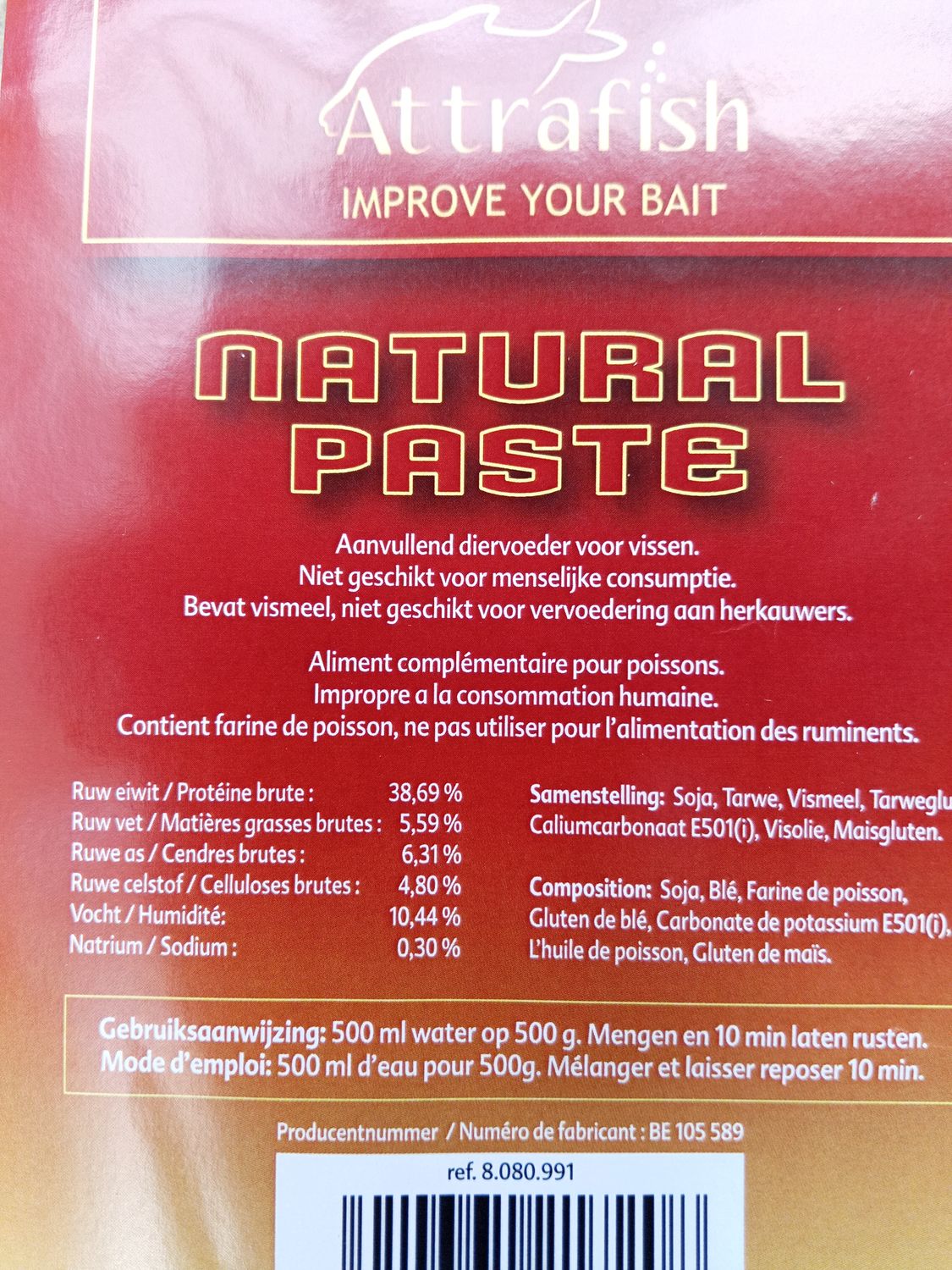 NATURAL PASTE - ATTRAFISH