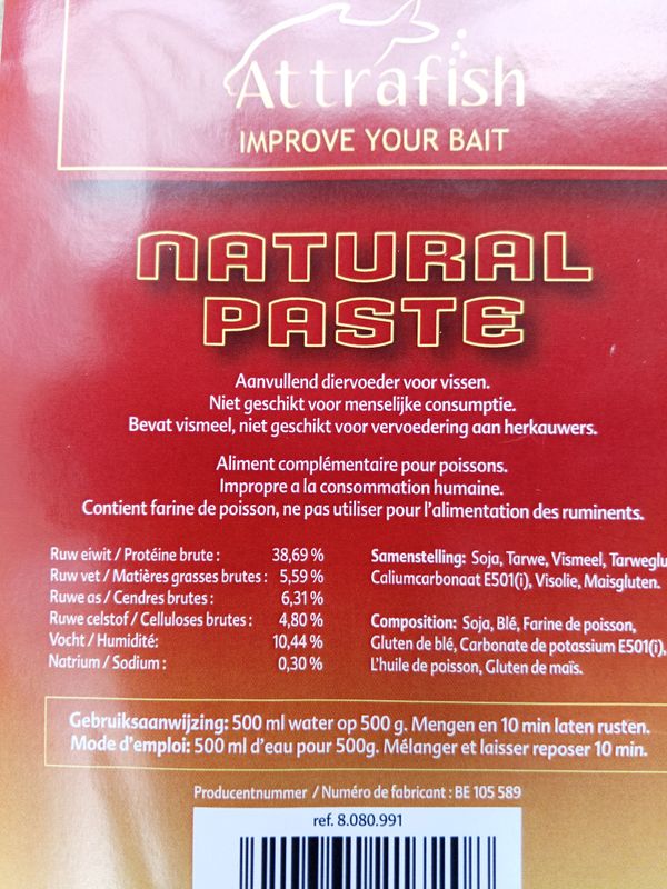 NATURAL PASTE - ATTRAFISH